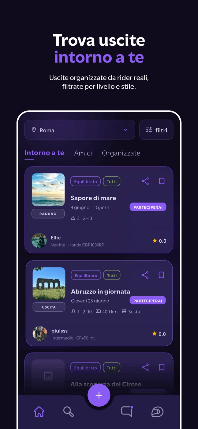 Trova uscite intorno a te