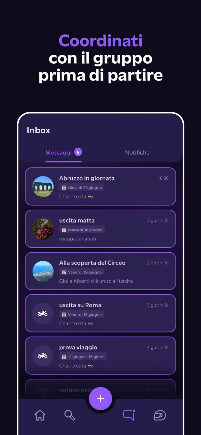 Chat di gruppo dell'uscita